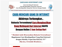 Tablet Screenshot of cariuang-diinternet.com